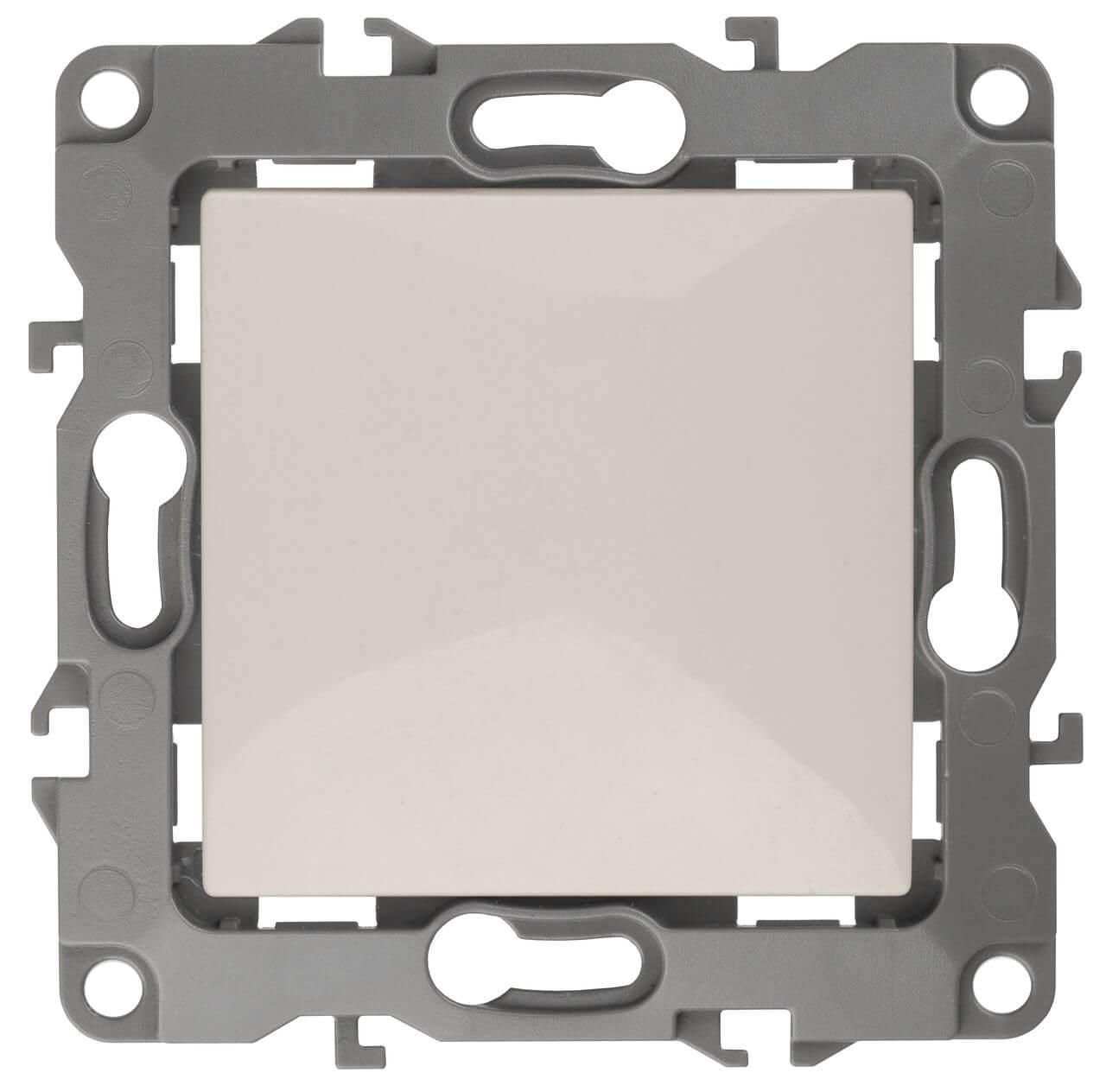 Электротовар Выключатель одноклавишный ЭРА 12 10AX 250V 12-1101-02 Б0014622 белый пластик