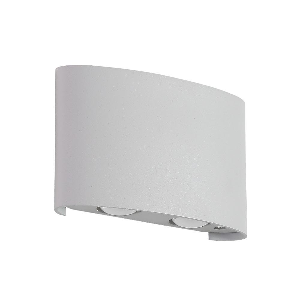 Уличное освещение Уличный настенный светодиодный светильник Crystal Lux CLT 023W2 WH белый металл