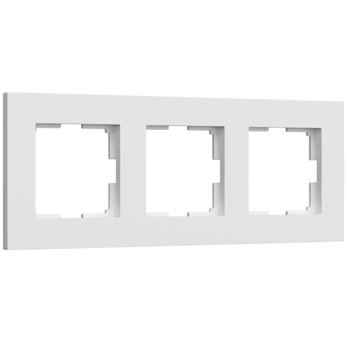 Электротовар Рамка Werkel Slab на 3 поста белый матовый W0032961 4690389193439 белый пластик