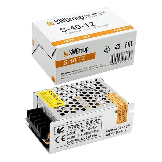 Светодиодные лент Блок питания SWG IP20 3,33A серый металл