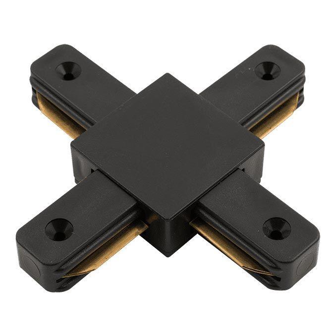 Трековые систем Коннектор X-образный SWG KXZ-BL-X 002032 черный металл