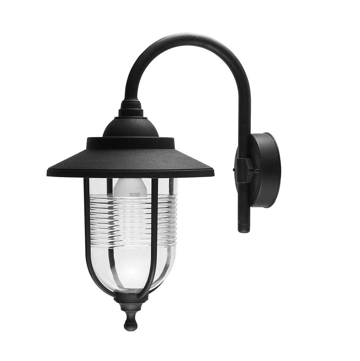 Уличное освещение Уличный настенный светильник Escada 30010W / 01 черный пластик