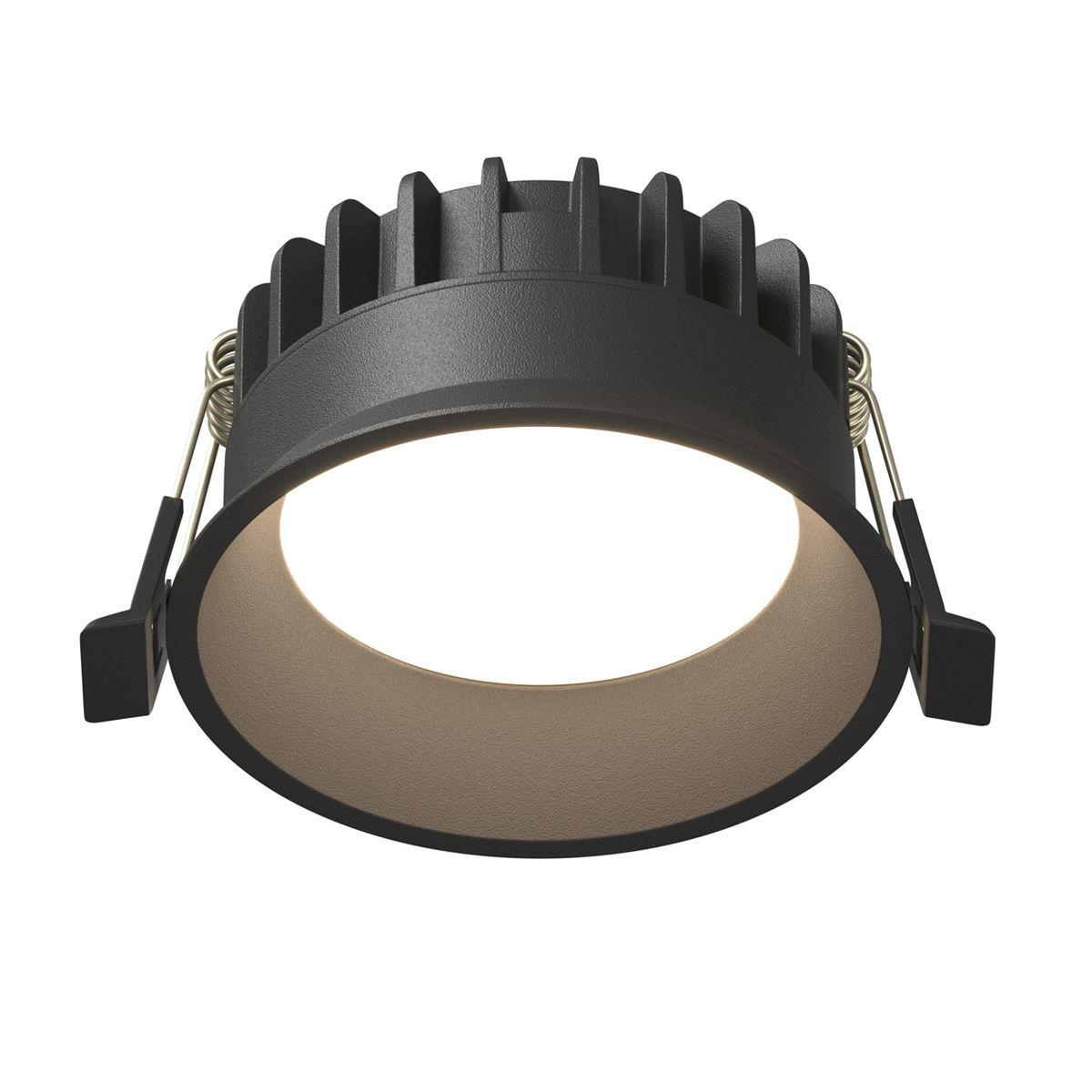 Офисное освещение Встраиваемый светодиодный светильник Maytoni Technical Okno DL055-8W3-4-6K-B черный металл