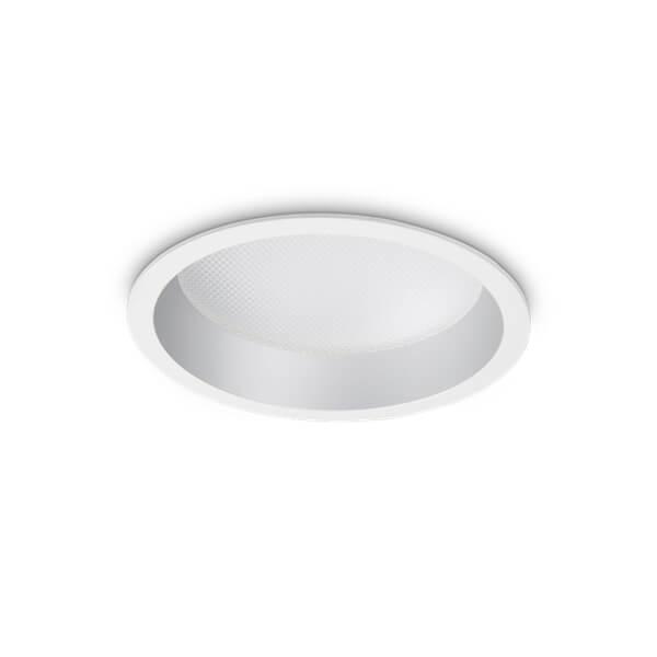 Офисное освещение Встраиваемый светодиодный светильник Ideal Lux Deep 20W 3000K 249032 белый металл