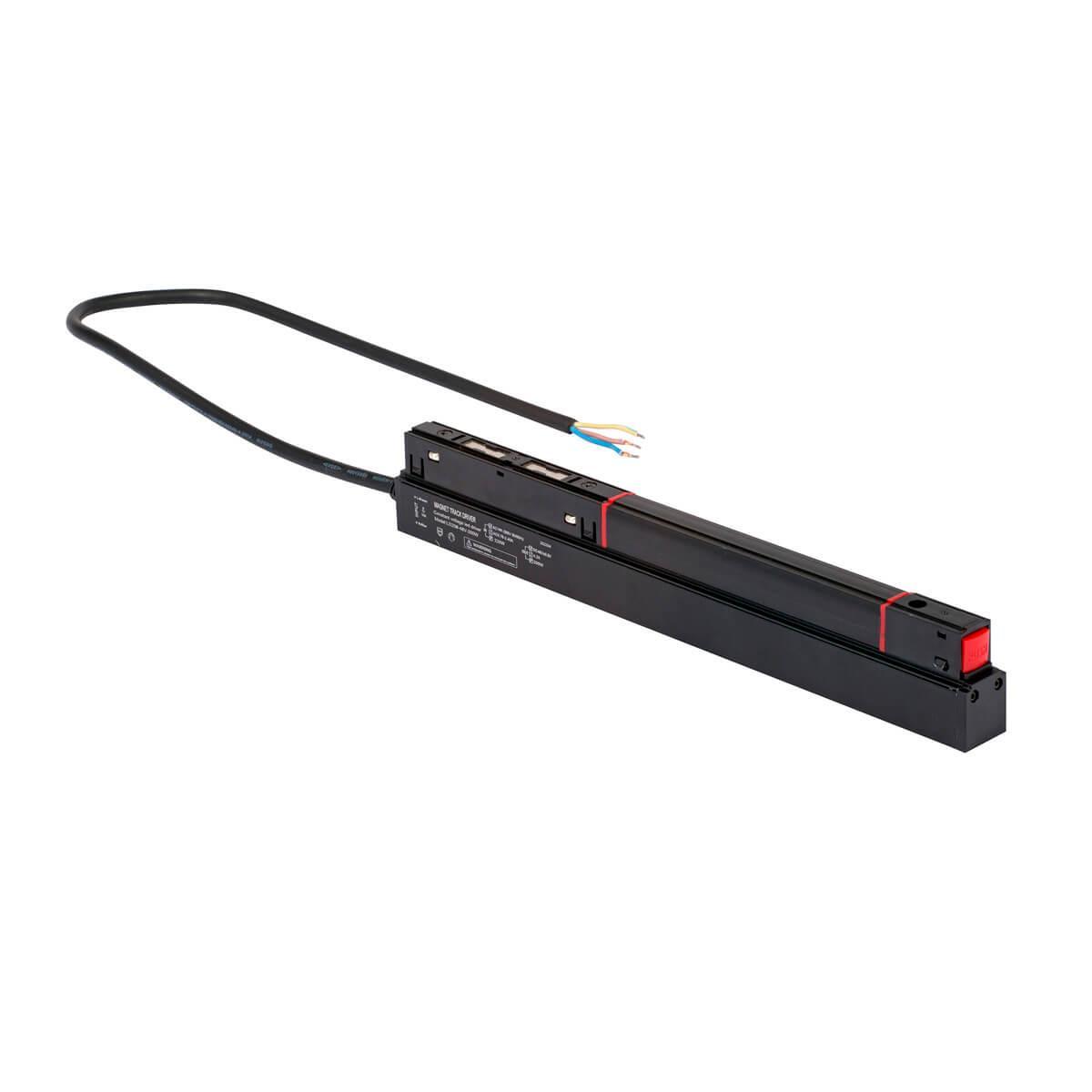 Трековые систем Блок питания для магнитного шинопровода Vitaluce VT0200038-01.1 черный металл