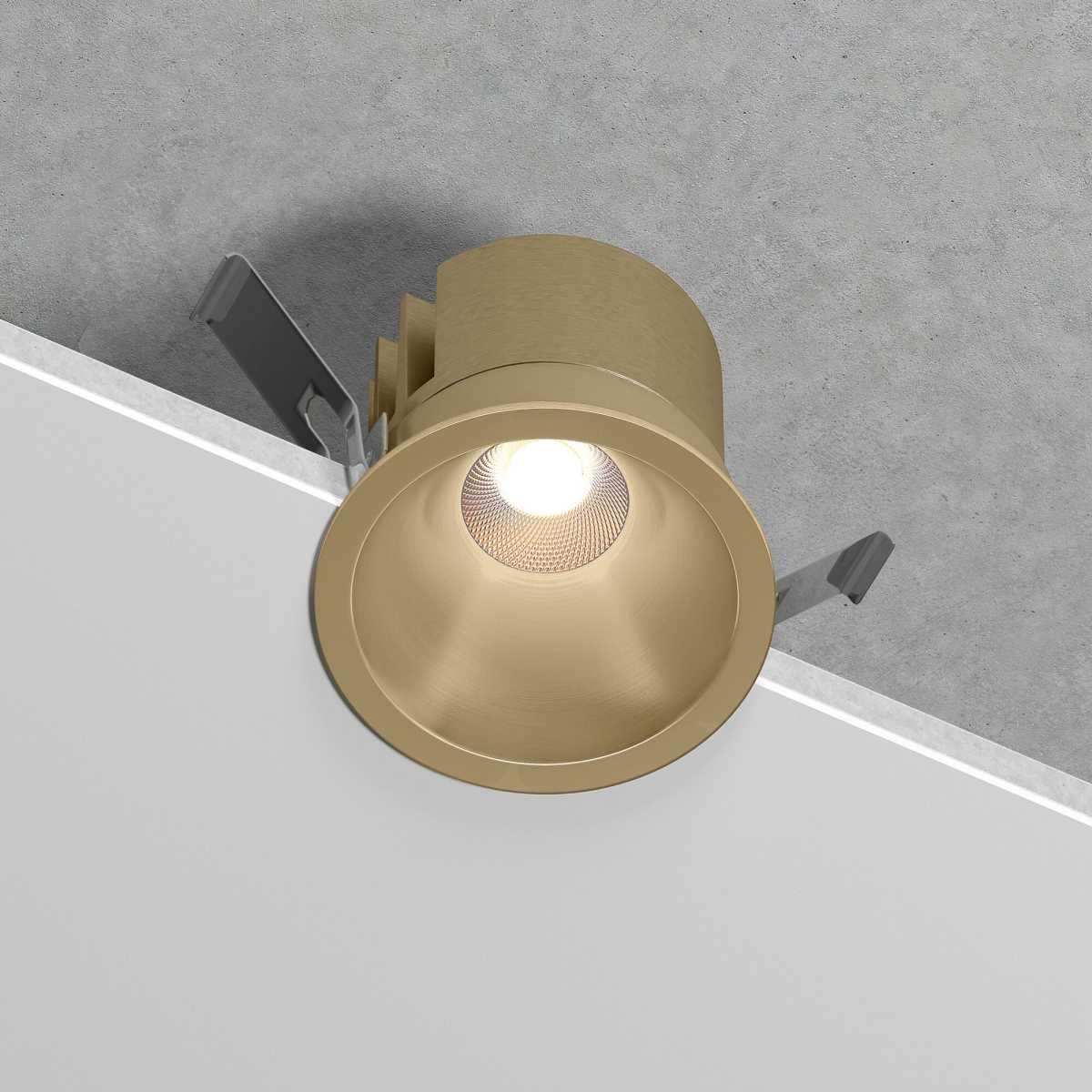 Офисное освещение Встраиваемый светодиодный светильник Elektrostandard Forte 25071 / LED a069411 латунь металл