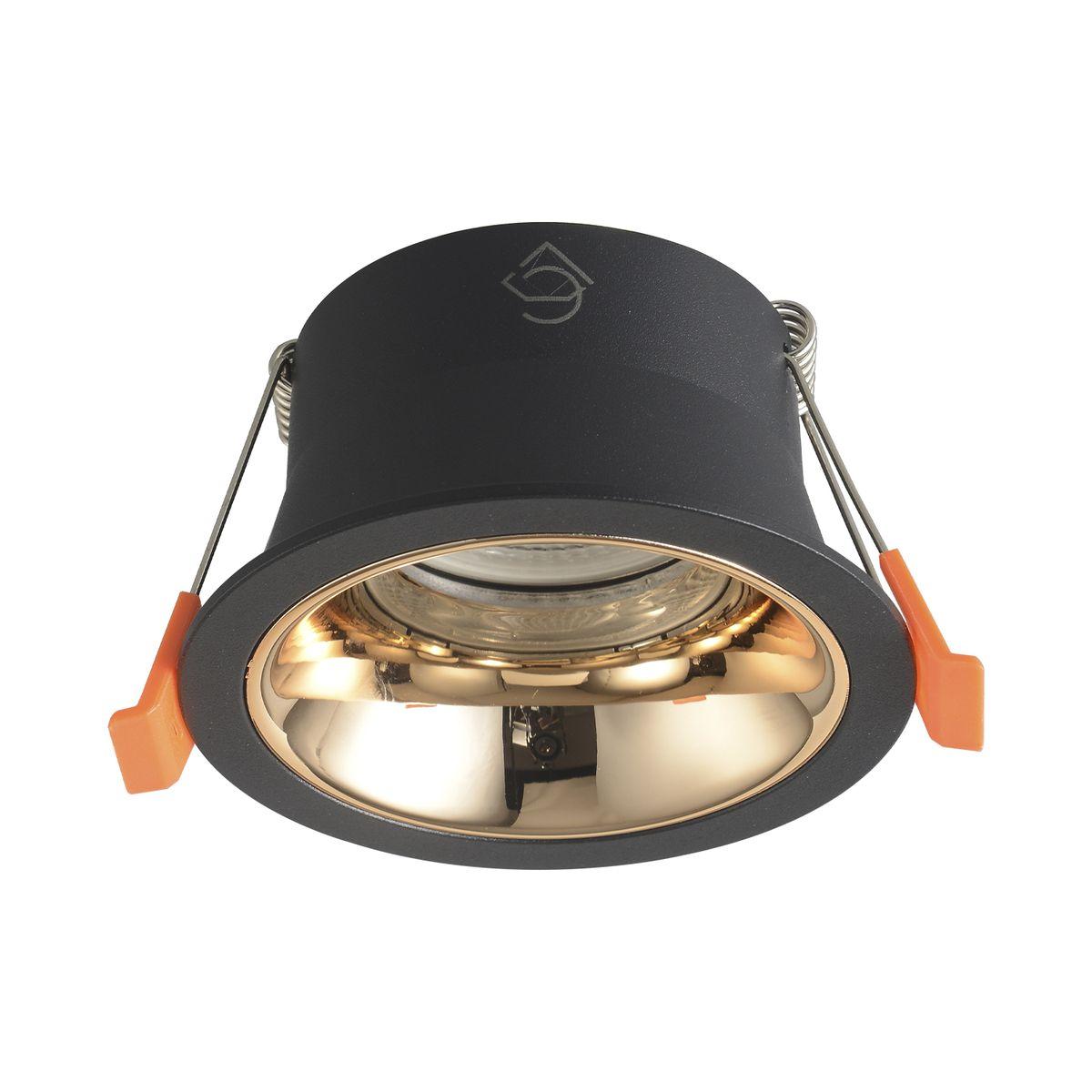 Светильник Встраиваемый светильник Crystal Lux CLT 081C BL-GO черный металл