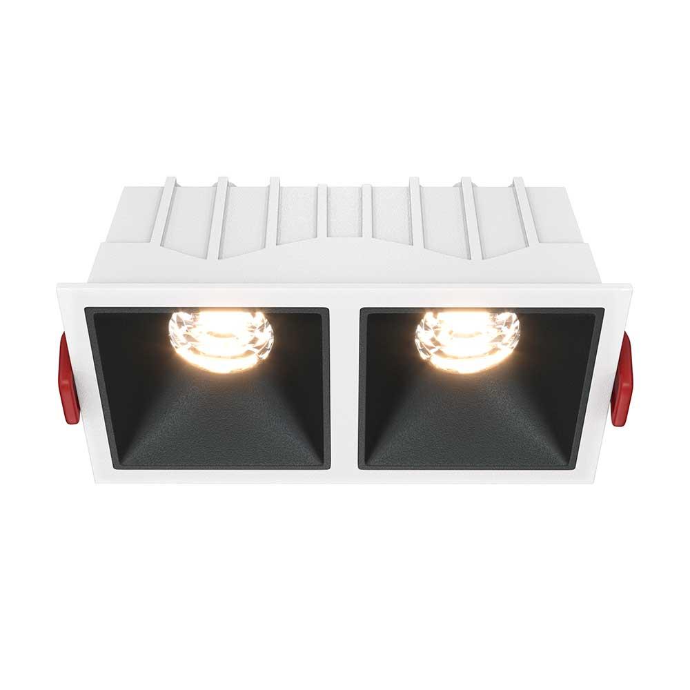 Офисное освещение Встраиваемый светильник Maytoni Alfa LED DL043-02-10W3K-SQ-WB белый металл