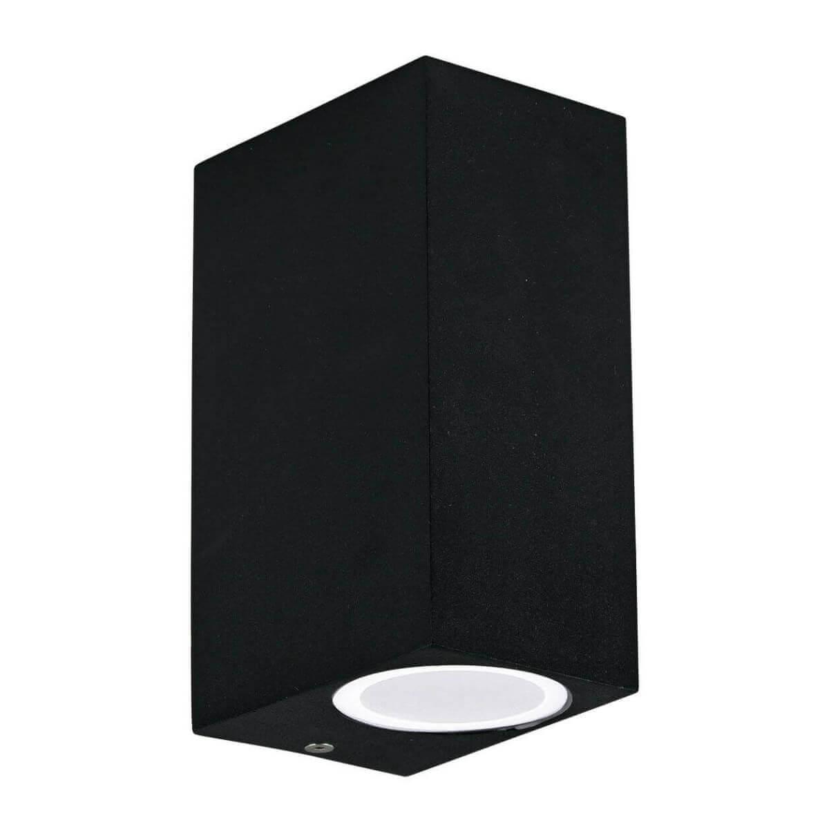 Уличное освещение Уличный настенный светильник Ideal Lux Up AP2 Nero 115344 черный стекло