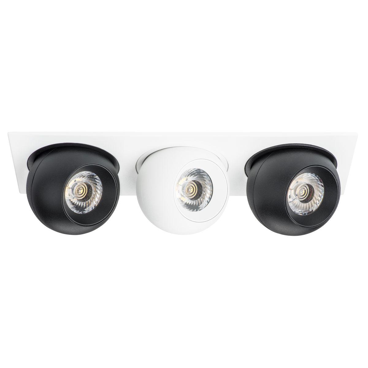 Светильник Комплект из светильника и рамки Lightstar Intero Ball (217536+217074+217064+217074) черный металл
