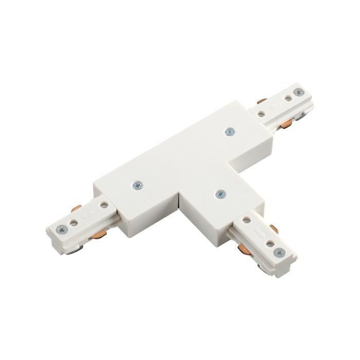 Трековые систем Соединитель T-образный для однофазного шинопровода Novotech Port 135010 белый пластик