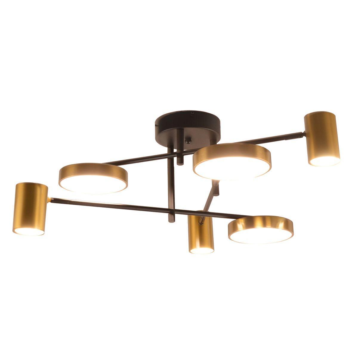 Потолочная люстра Потолочная светодиодная люстра Kink Light Рапис 07645-6D,19(20) в скандинавском стиле бронза металл