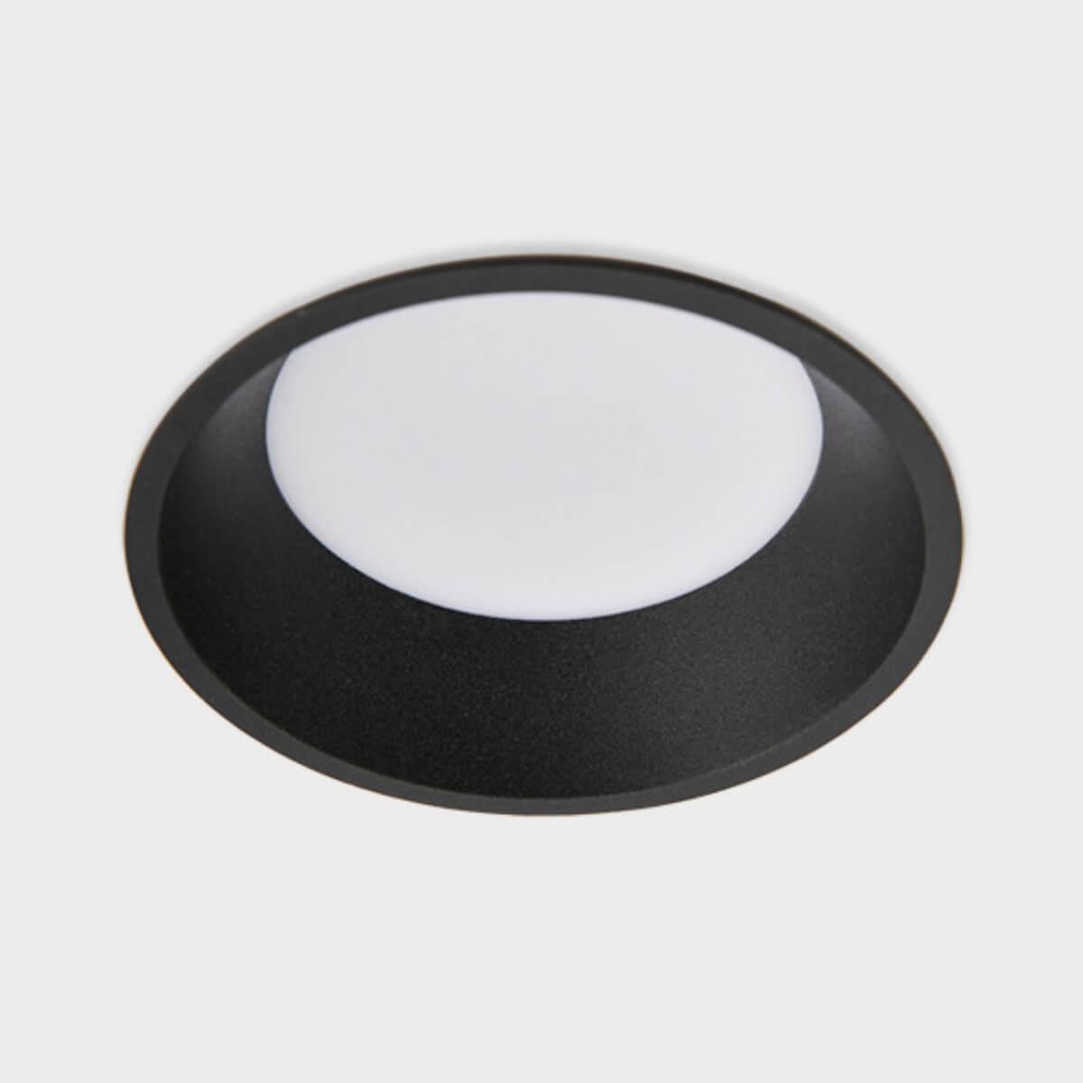 Офисное освещение Встраиваемый светодиодный светильник Italline IT06-6013 black 4000K черный пластик