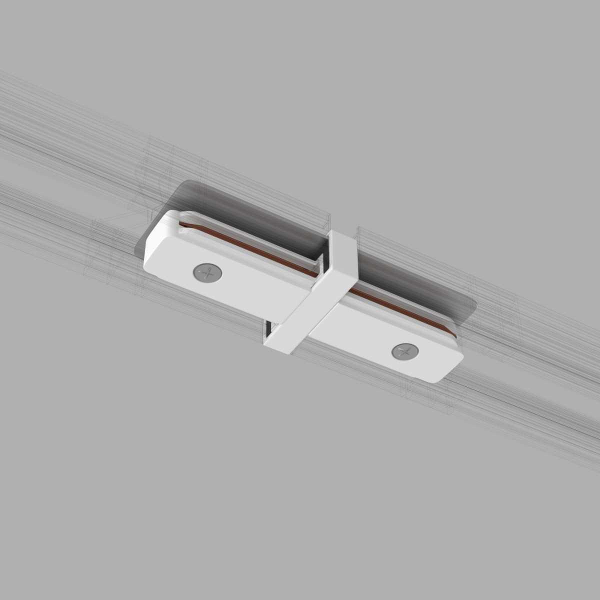 Трековые систем Коннектор прямой Elektrostandard TRC-1-1-I-WH a039598 белый пластик