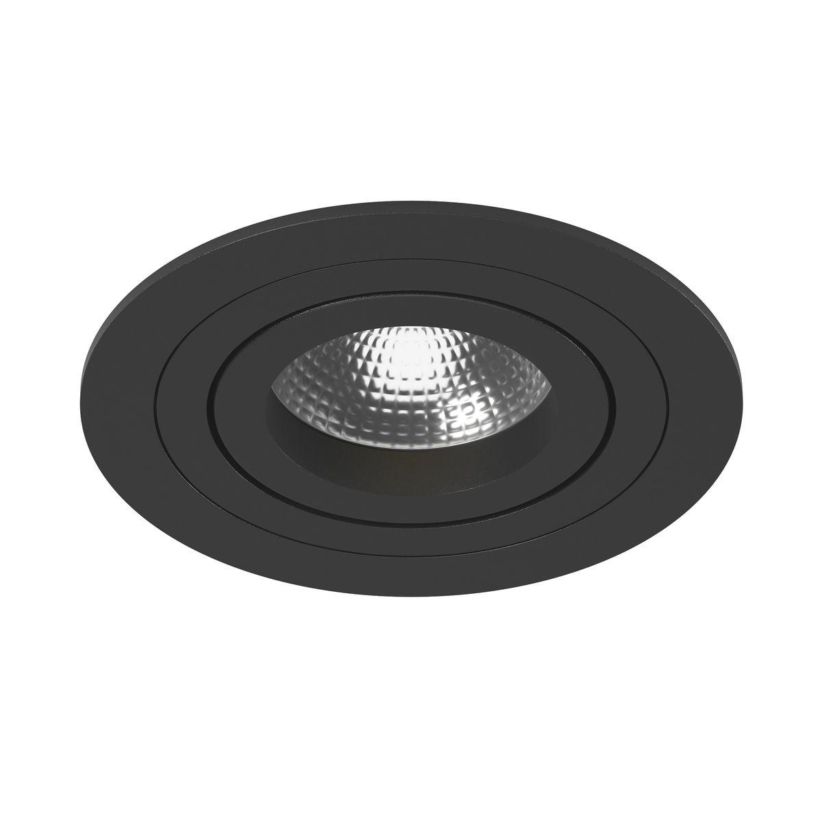 Светильник Комплект из светильника и рамки Lightstar Intero 16 (217617+217607) черный металл