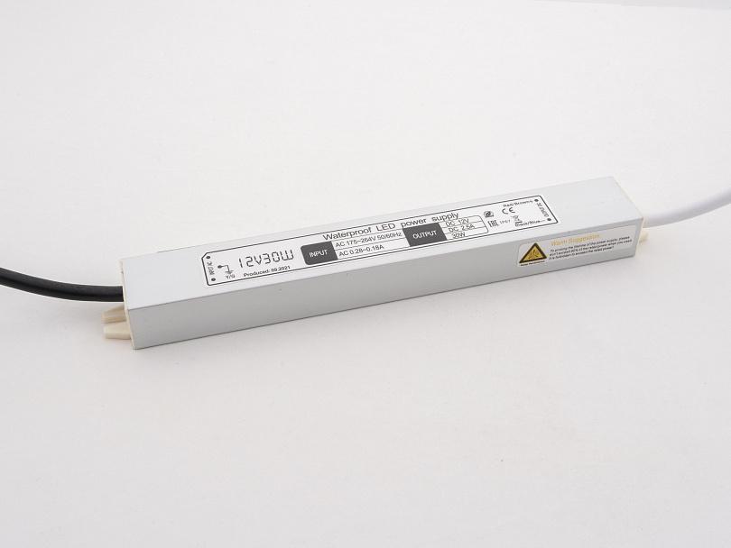 Светодиодные лент Блок питания LEDS POWER IP67 алюминий серый металл
