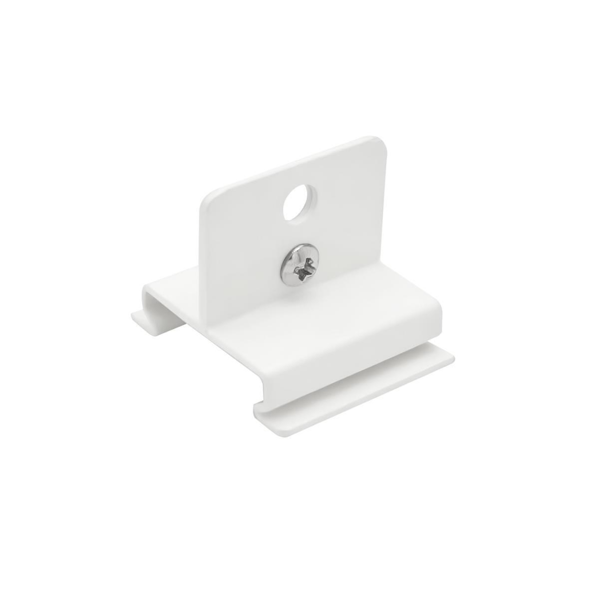 Трековые систем Скоба крепежная тип E к треку 5040xx-(F) / (R) Lightstar Quattro 504196-01 белый металл