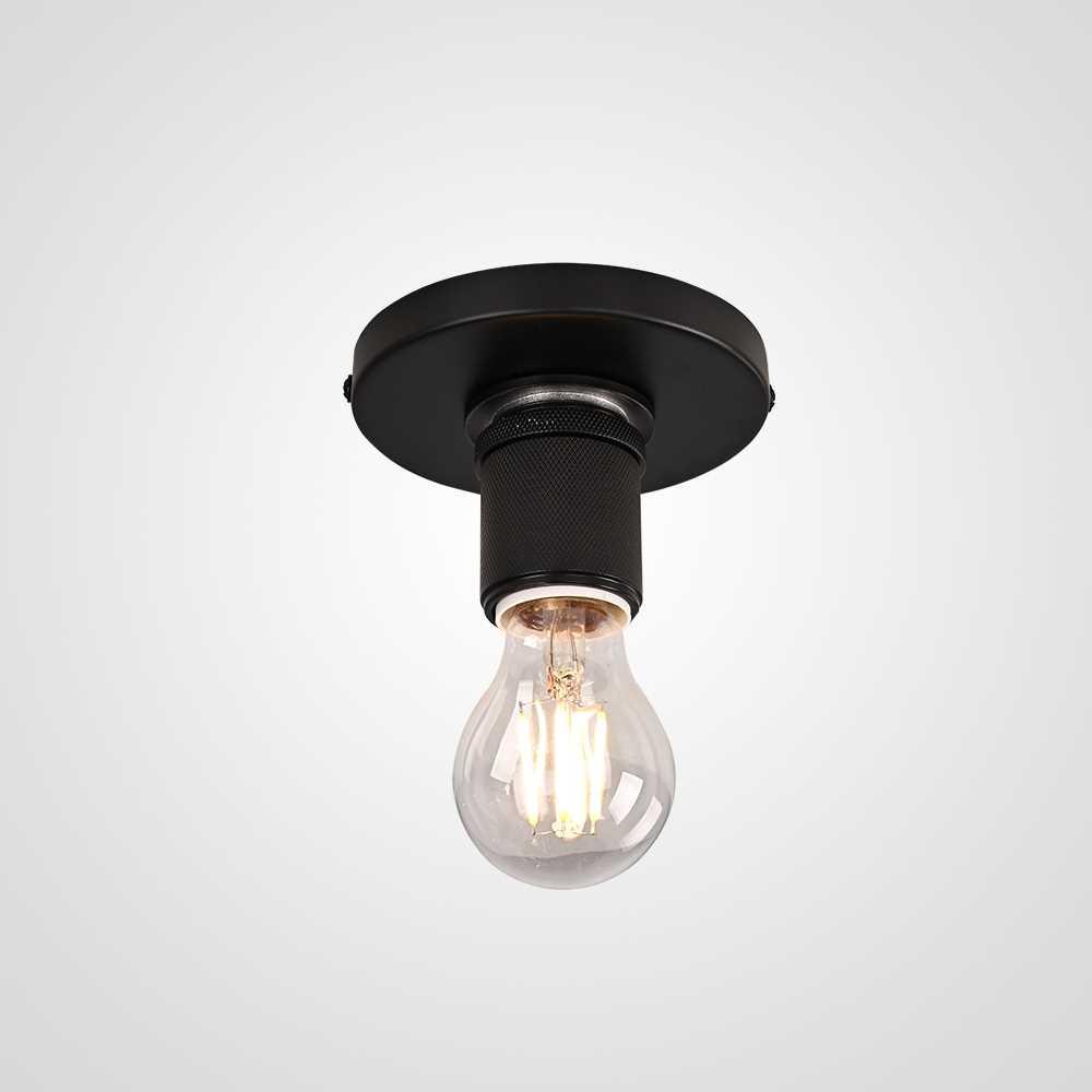Потолочные светильник Светильник RH Utilitaire Socket Flushmount бронза металл