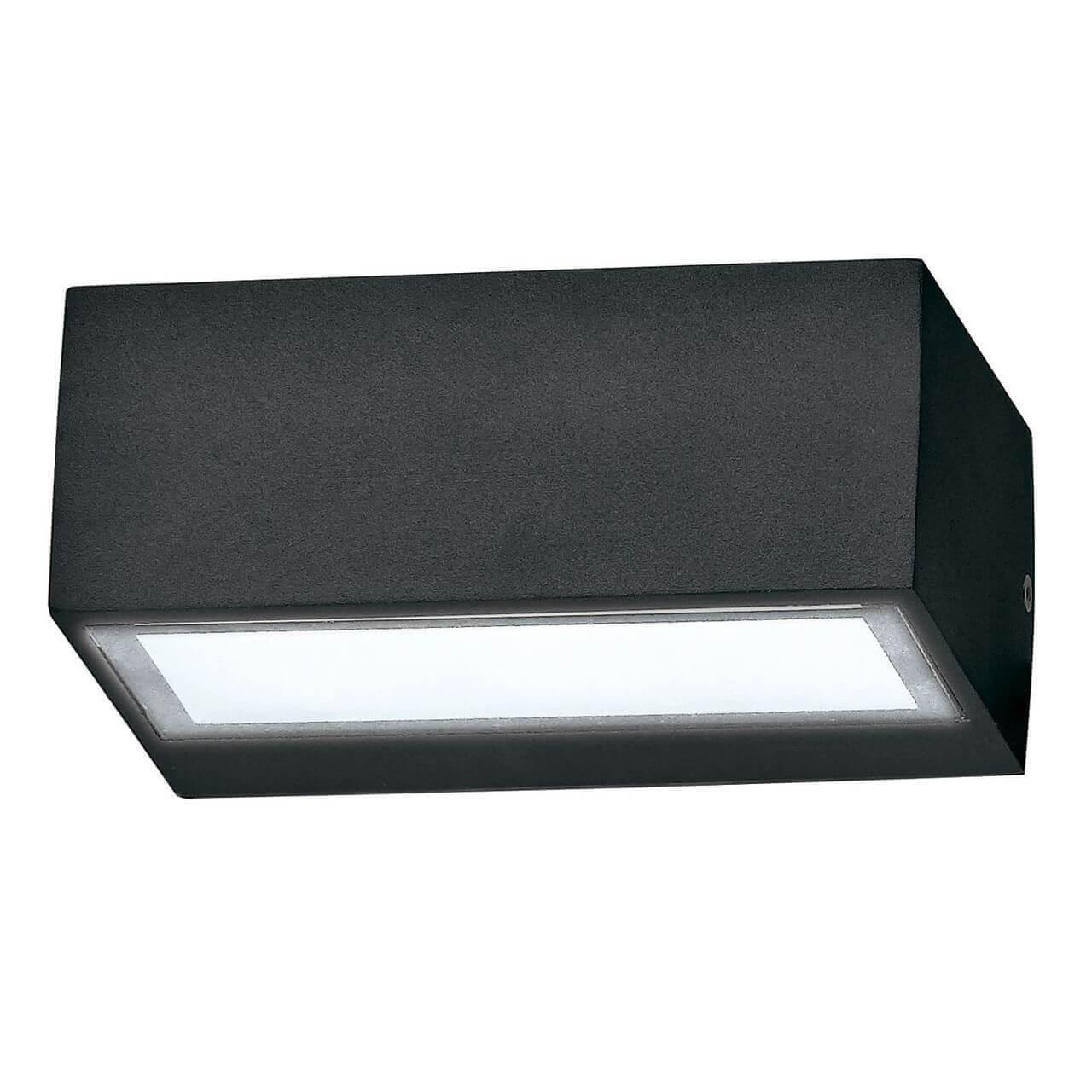 Уличное освещение Уличный настенный светильник Ideal Lux Twin Ap1 Big Nero 115375 черный стекло