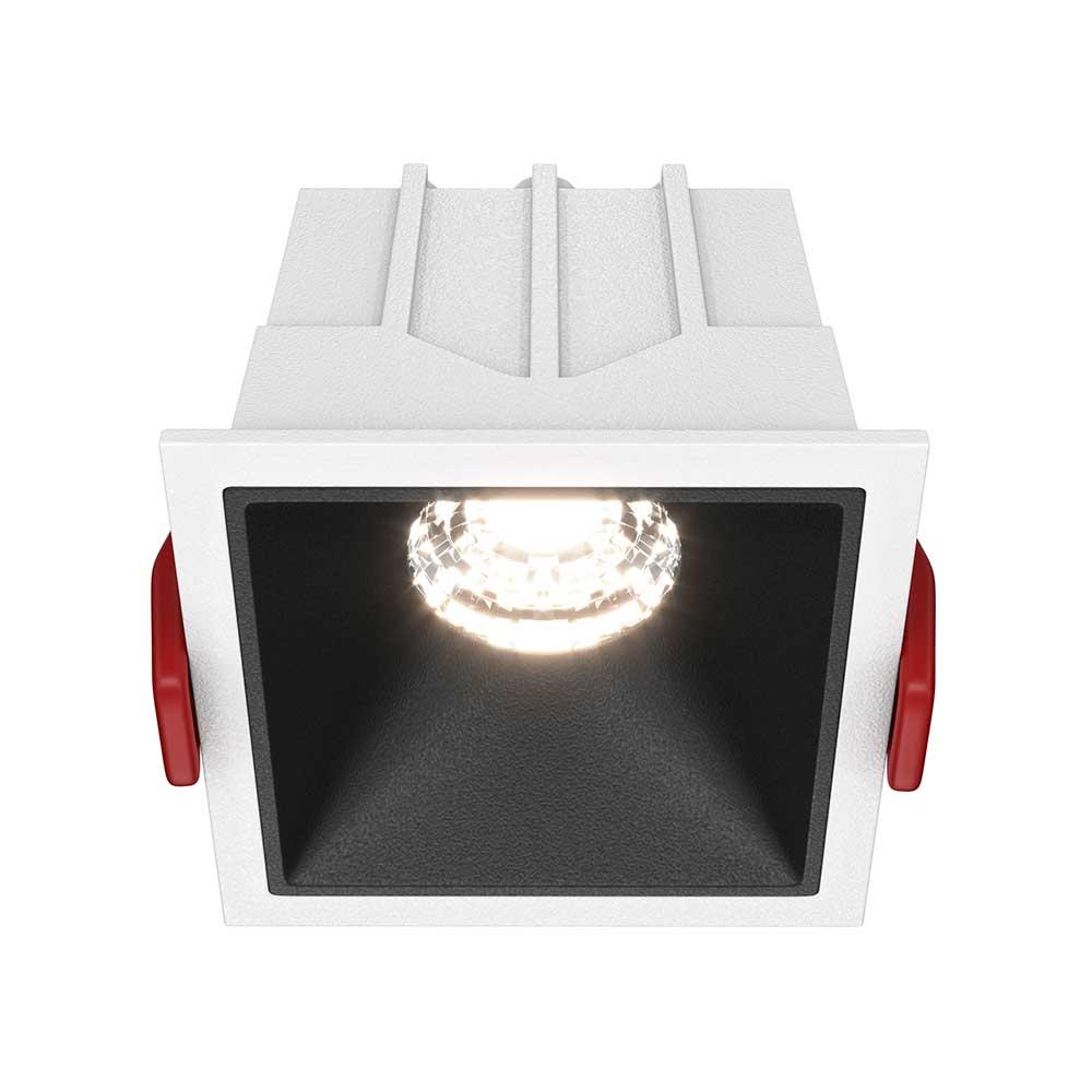 Офисное освещение Встраиваемый светильник Maytoni Alfa LED DL043-01-10W4K-SQ-WB белый металл