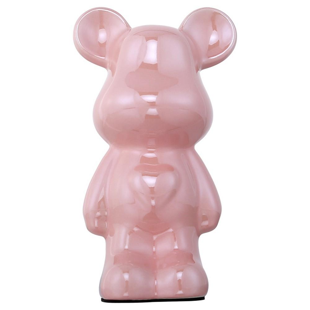 Предметы интерьера Фигурка декоративная Aployt Bear APL.400.00.01 розовый керамика