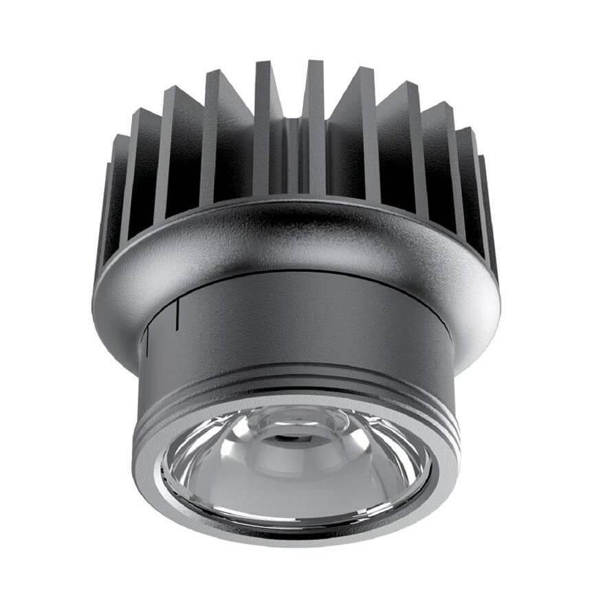 Офисное освещение Встраиваемый светодиодный светильник Ideal Lux Dynamic Source 09W CRI90 4000K 252995 черный металл