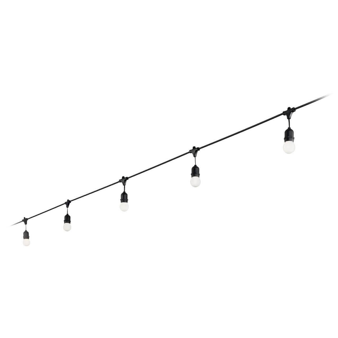 Уличное освещение Гирлянда Ideal Lux Fiesta SP5 Nero 159836 черный пластик