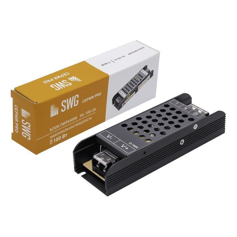 Светодиодные лент Блок питания SWG IP20 4,2A черный металл
