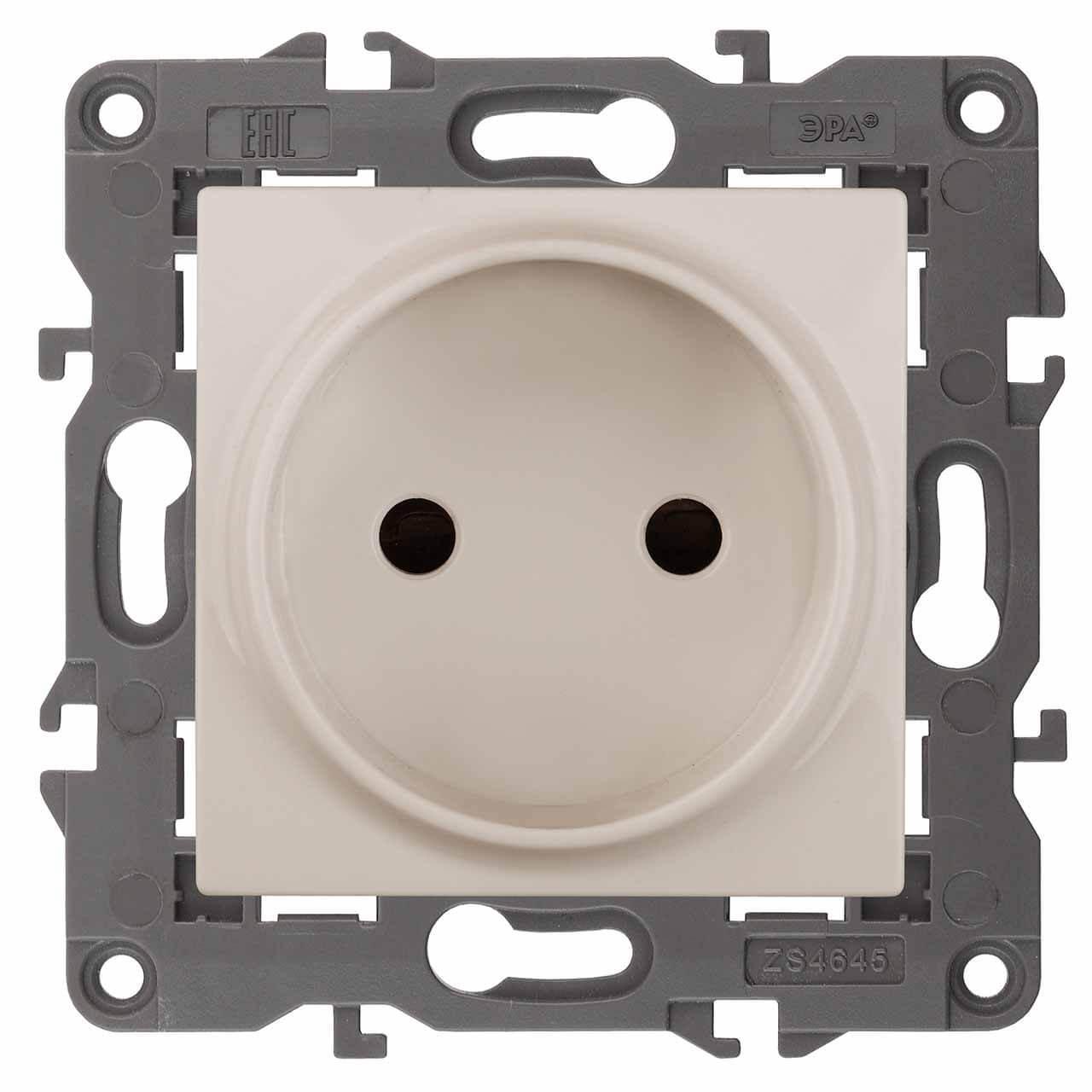 Электротовар Розетка ЭРА Elegance 2P 16A 250V 14-2105-02 Б0034285 белый пластик