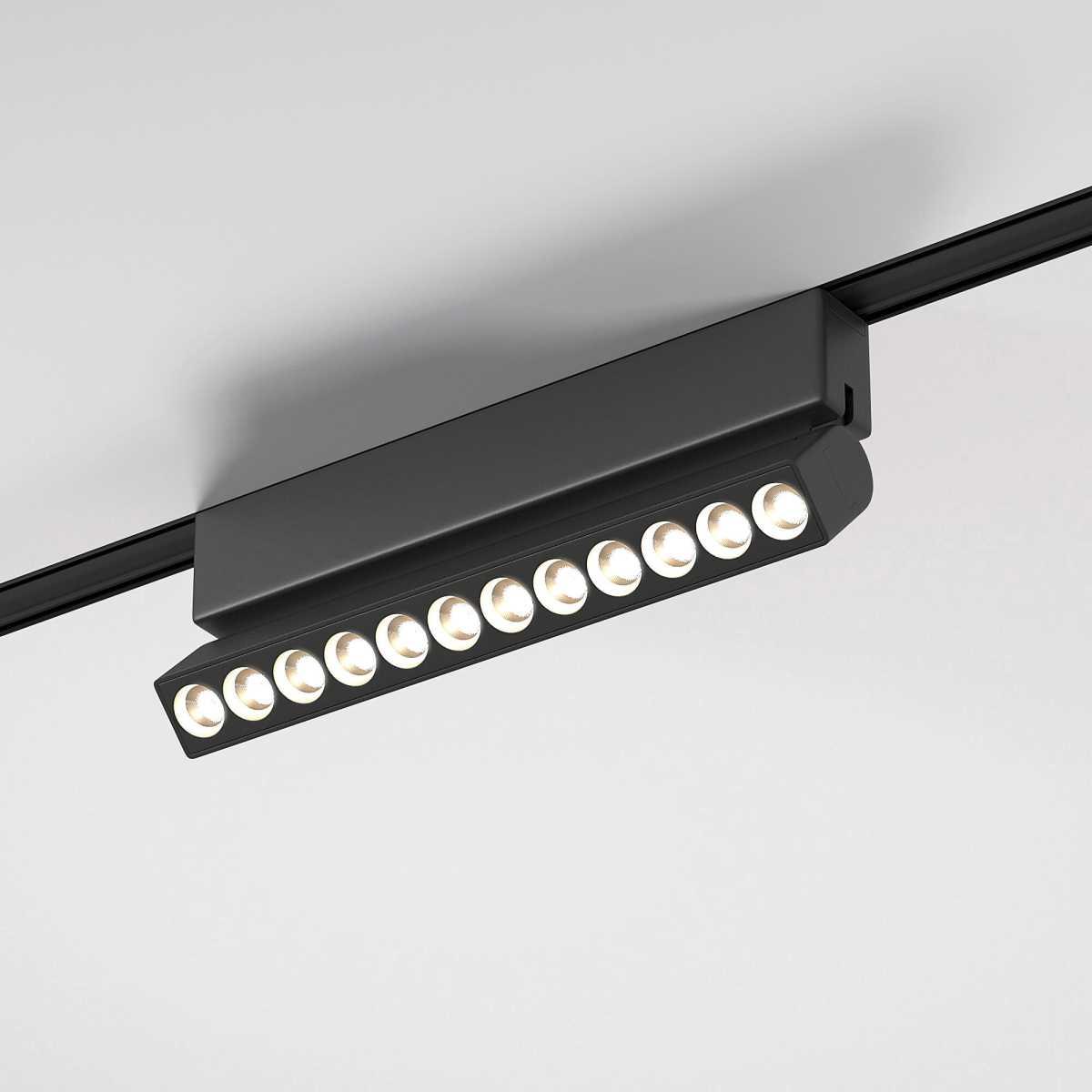 Трековые светильник Трековый светодиодный светильник Elektrostandard Flat Magnetic Insight 85091 01 черный черный металл