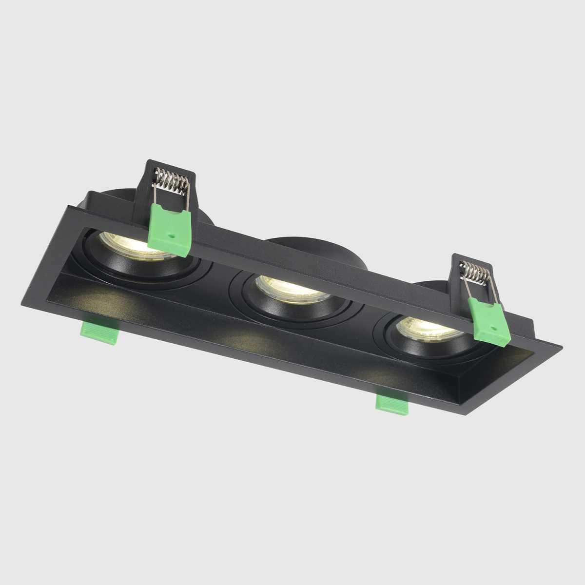 Светильник Встраиваемый светильник Crystal Lux CLT 068C3 BL черный металл