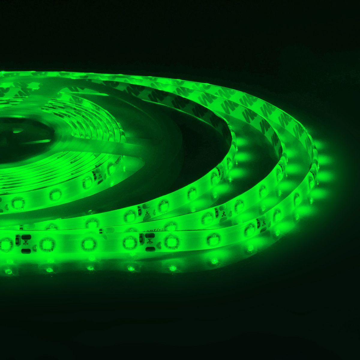 Светодиодные лент Светодиодная влагозащищенная лента Apeyron m 60LED m 3528SMD зеленый 5M 07BL белый пластик