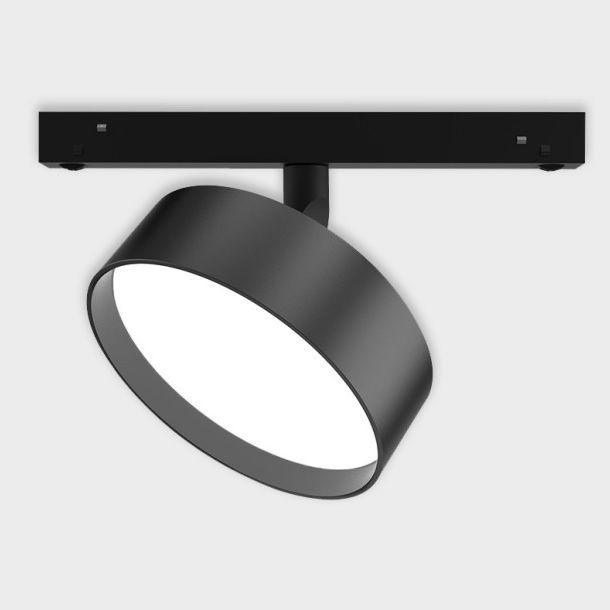 Трековые светильник Трековый светодиодный светильник Italline black черный пластик