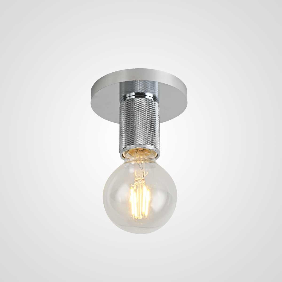 Потолочные светильник Светильник RH Utilitaire Socket Flushmount никель металл