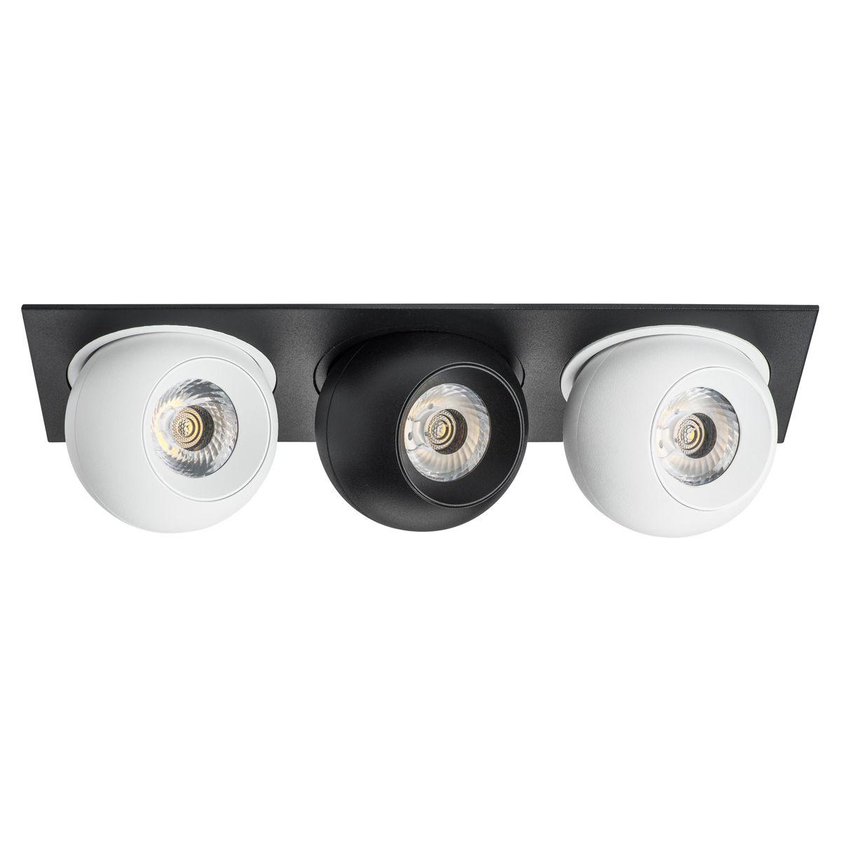 Светильник Комплект из светильника и рамки Lightstar Intero Ball (217537+217062+217072+217062) белый металл