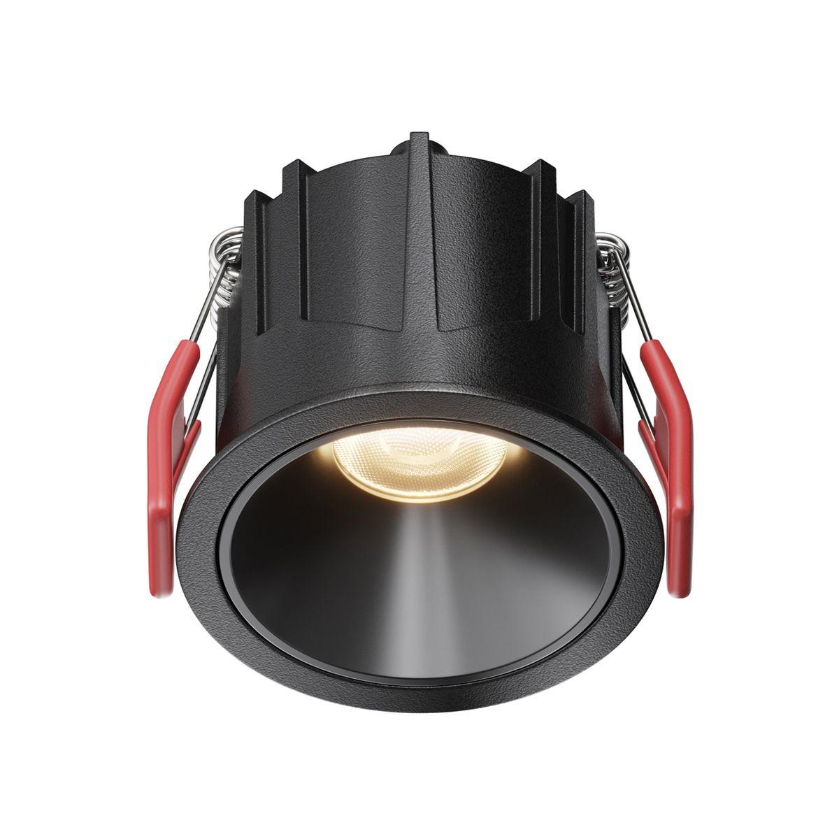 Офисное освещение Встраиваемый светильник Maytoni Technical Alfa LED DL043-01-10W3K-RD-B-1 черный металл
