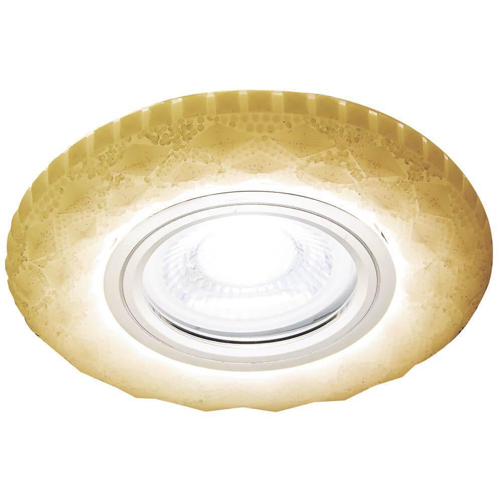 Светильник Встраиваемый светодиодный светильник Ambrella light S белый стекло