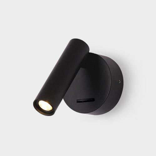 Споты с 1 плафоном Светодиодный спот Italline black черный металл