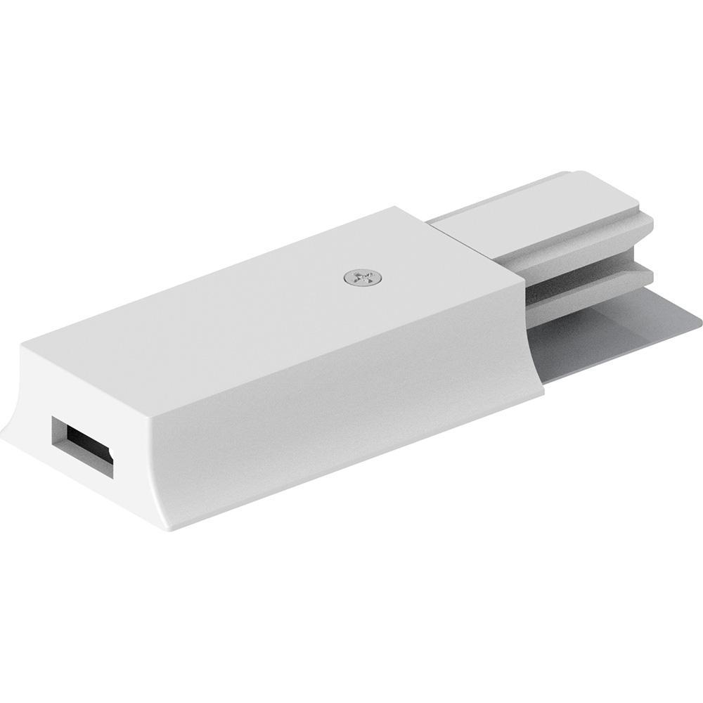 Трековые систем Коннектор прямой для CAB1003 Feron LD1010 41883 белый пластик