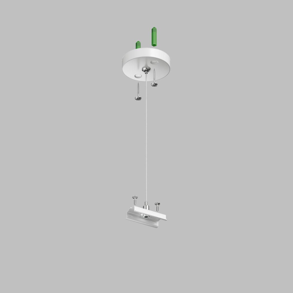Трековые систем Подвесное крепление для шинопровода Denkirs Smart Base TR2106-WH белый металл