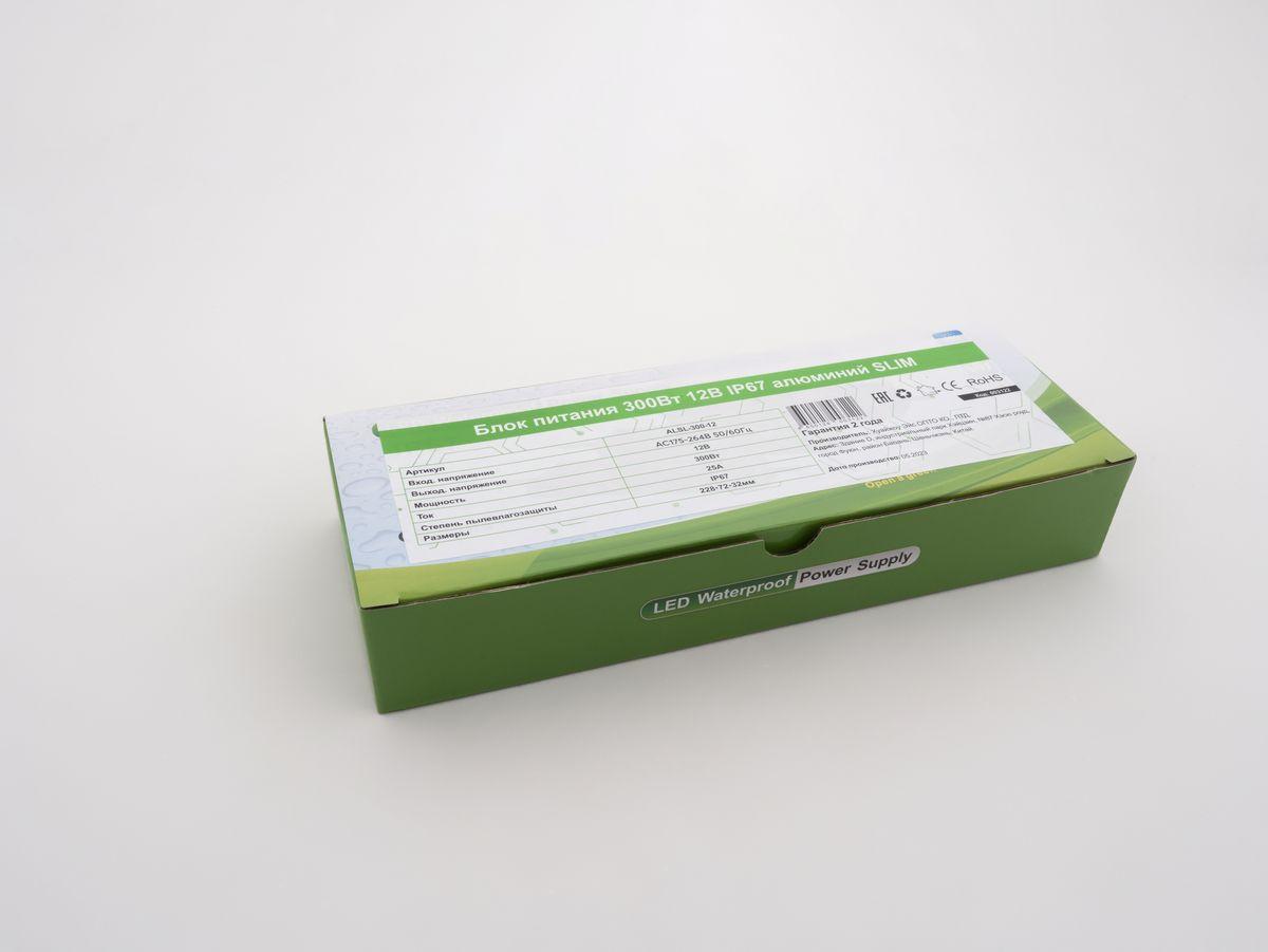 Светодиодные лент Блок питания LEDS POWER IP67 алюминий SLIM серый металл