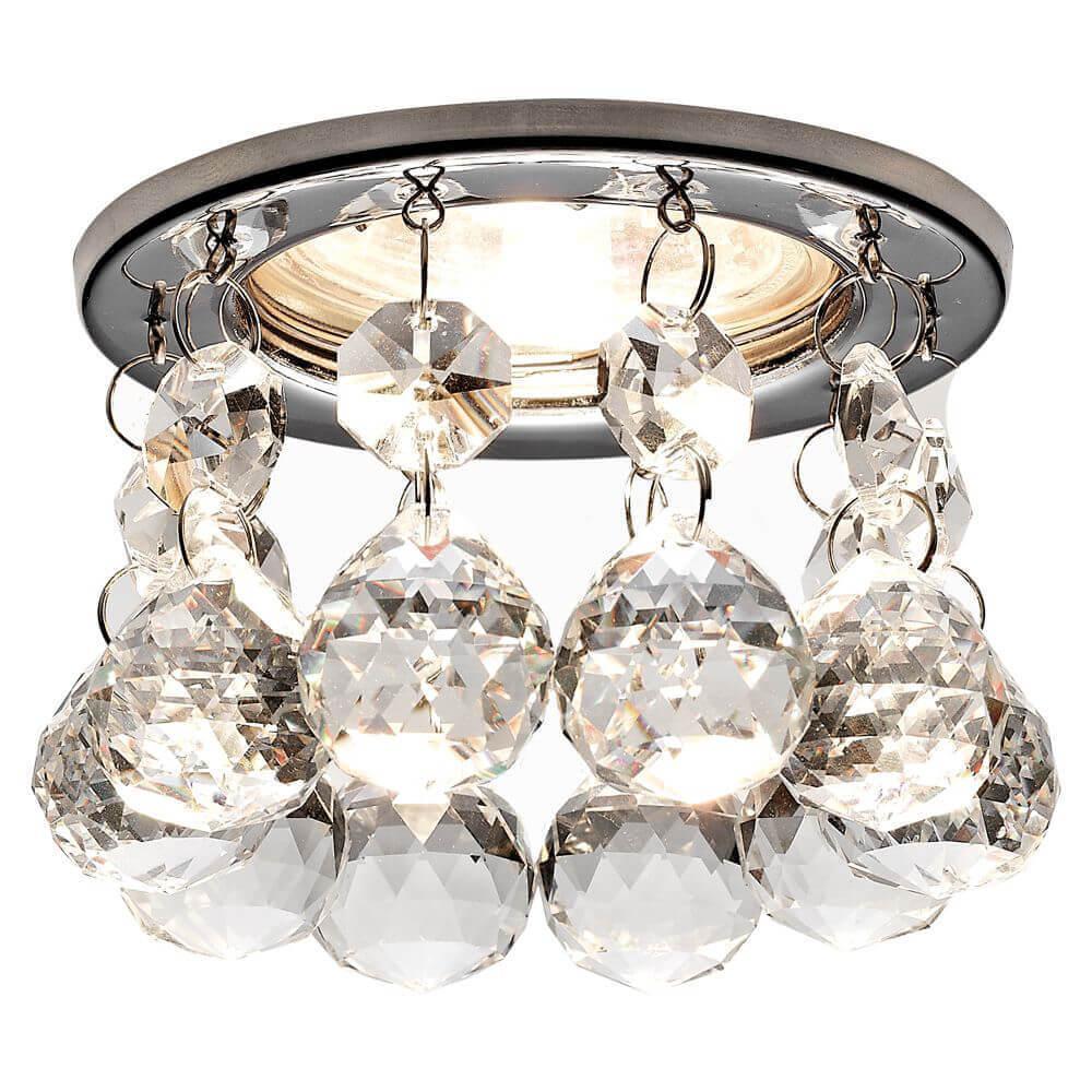 Светильник Встраиваемый светильник Ambrella light Crystal CH CL хром металл