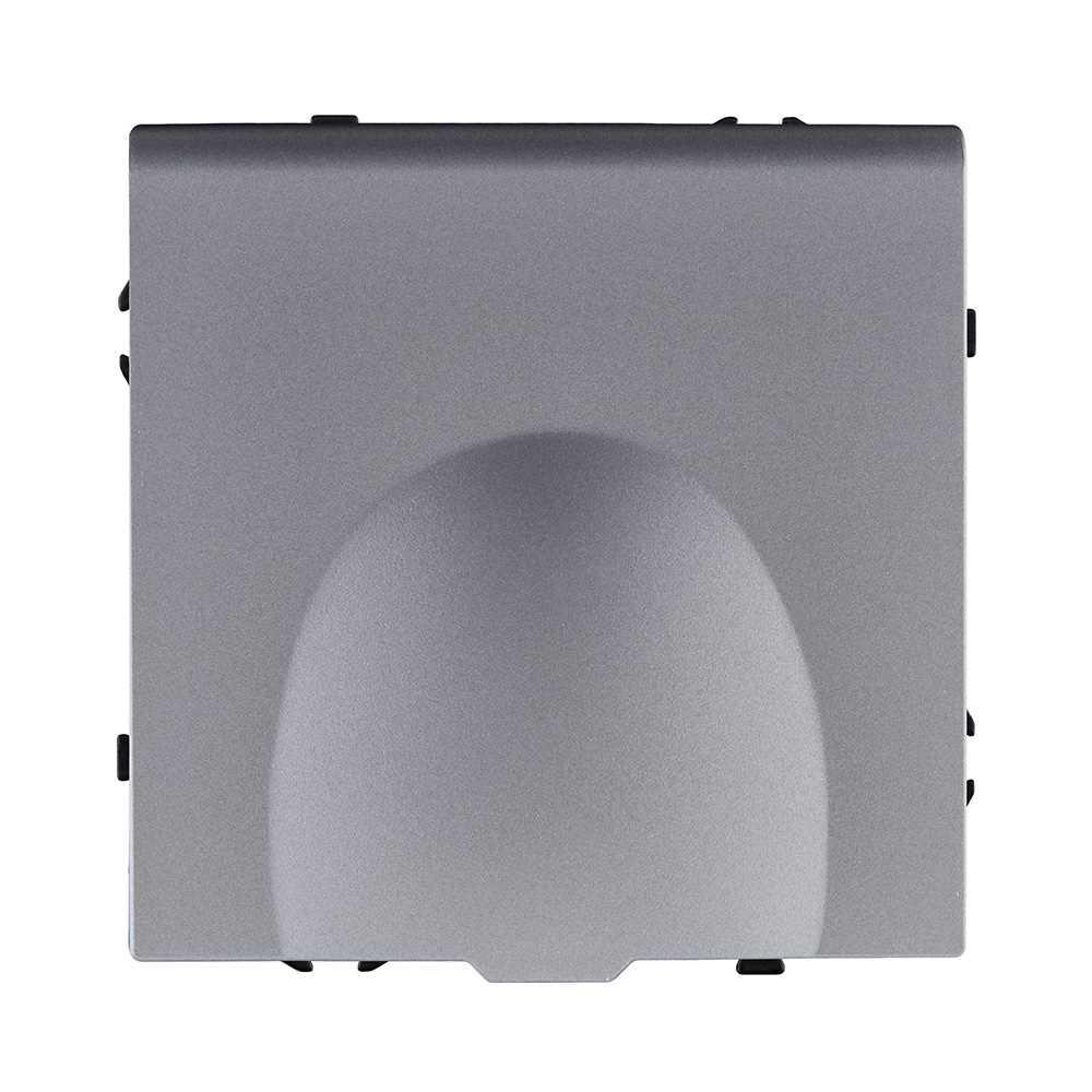 Электротовар Розетка штепсельная SCHUKO 16A / 250 В с крышкой, серый Kollinger Eclipse EC-015GY серый