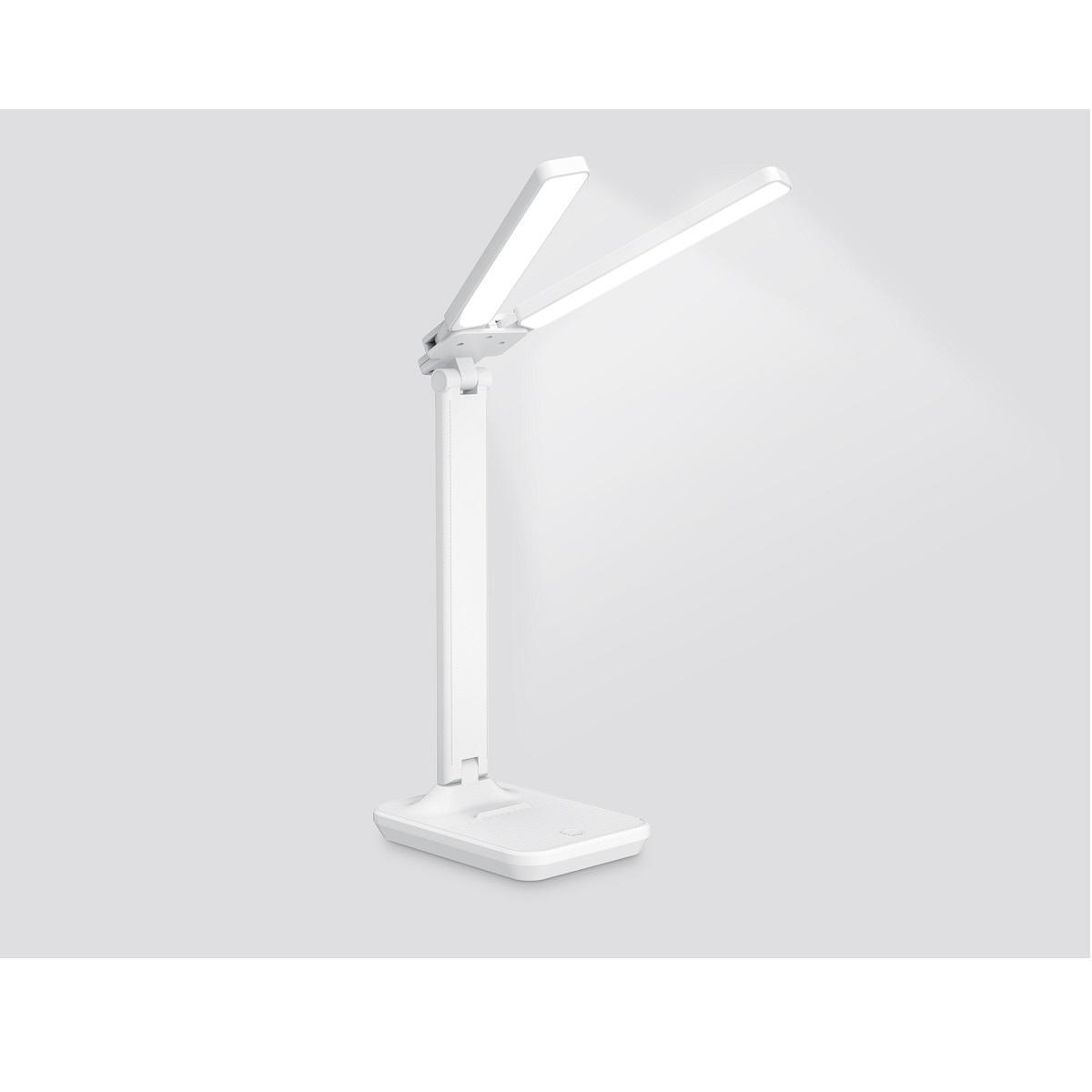 Настольные ламп Настольная светодиодная лампа Ambrella light Desk белый пластик