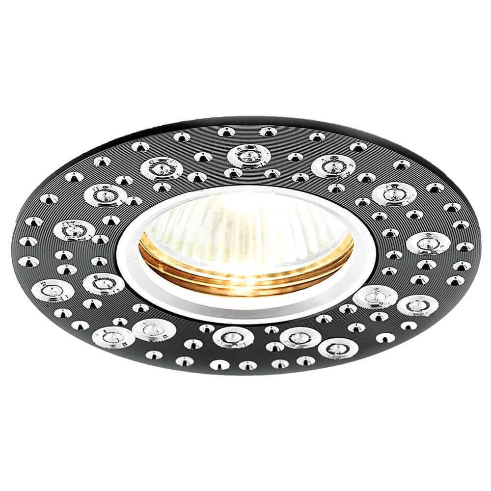 Светильник Встраиваемый светильник Ambrella light Classic A801 BK AL черный металл