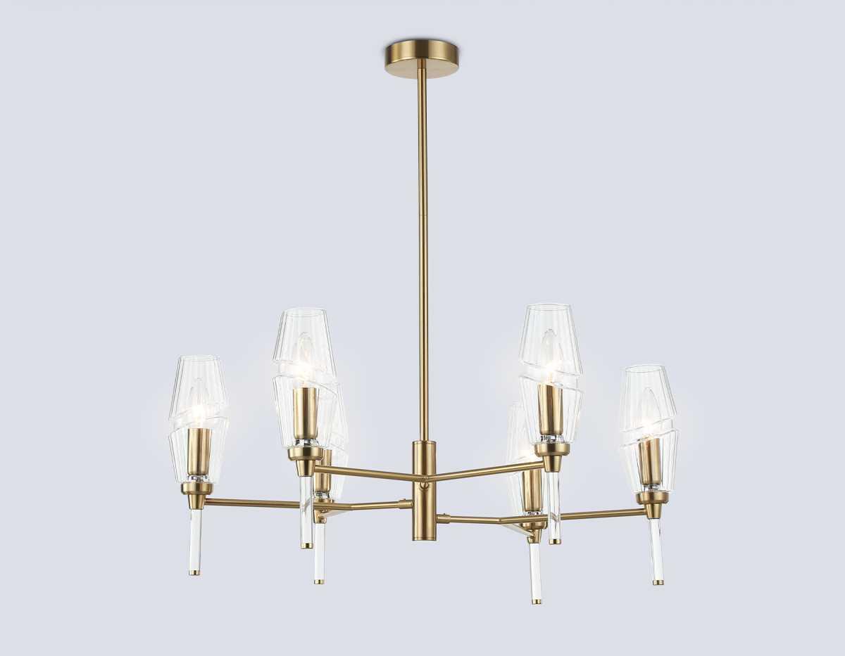 Люстры на штанге Люстра на штанге Ambrella light High light прозрачный стекло