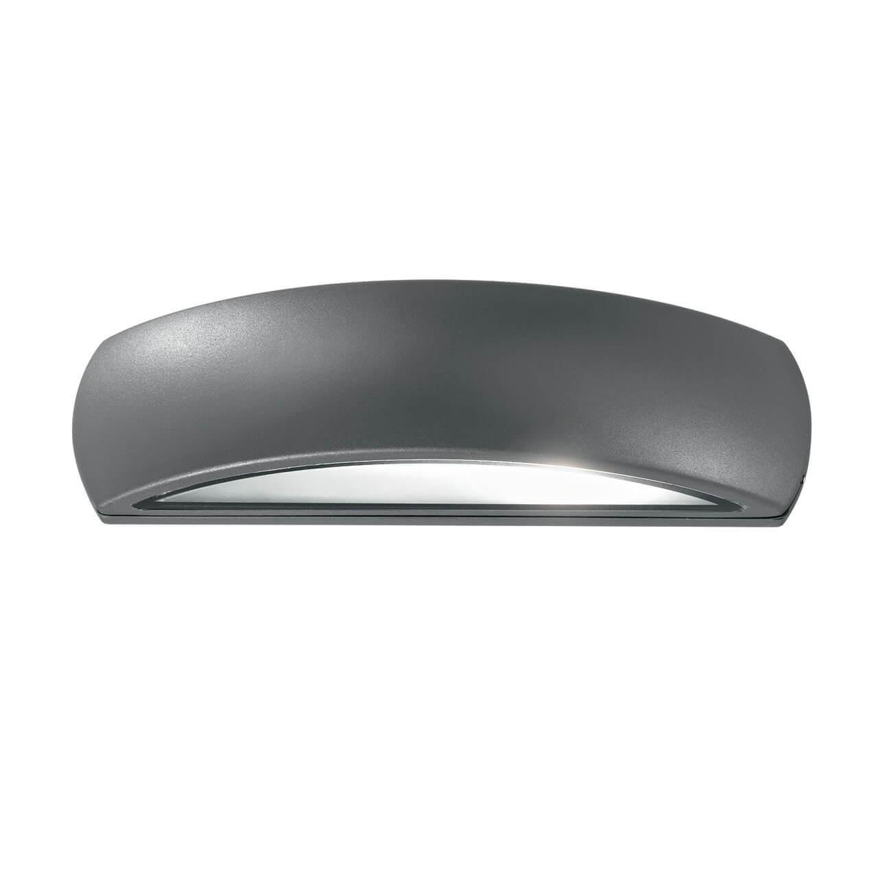Уличное освещение Уличный настенный светильник Ideal Lux Giove AP1 Antracite 092188 черный стекло
