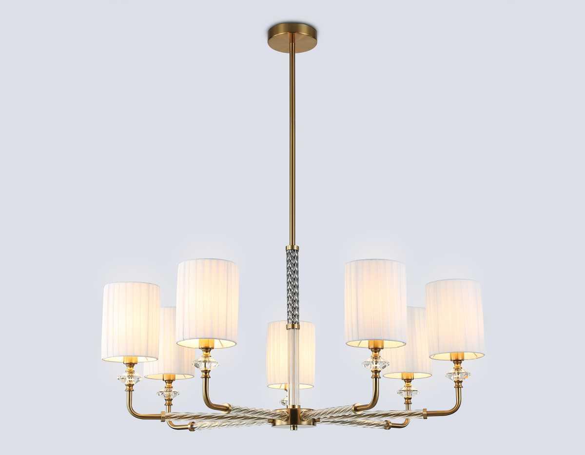 Люстры на штанге Люстра на штанге Ambrella light High light белый металл