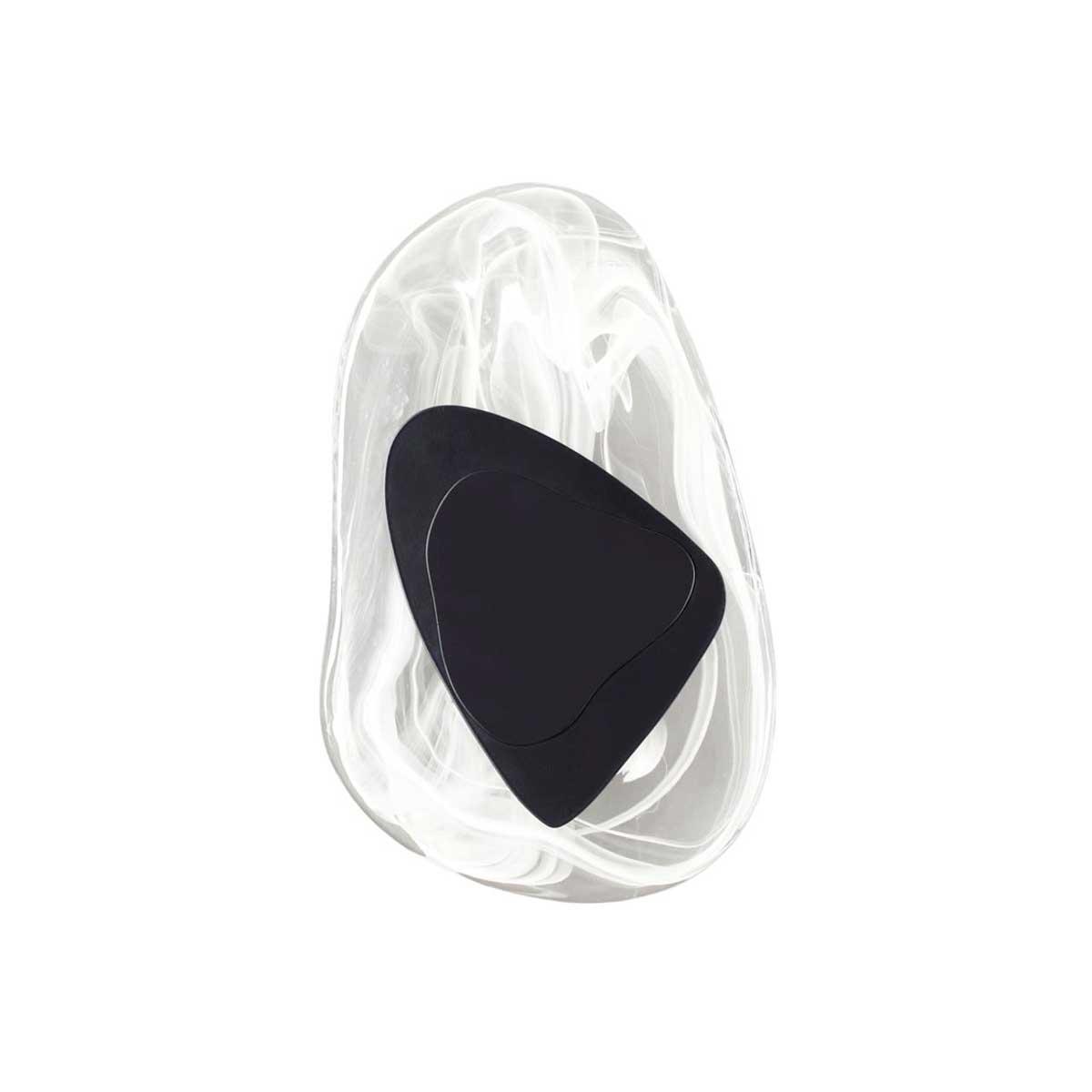 Настенные светильник Настенный светодиодный светильник Odeon Light Midcent Icy черный стекло
