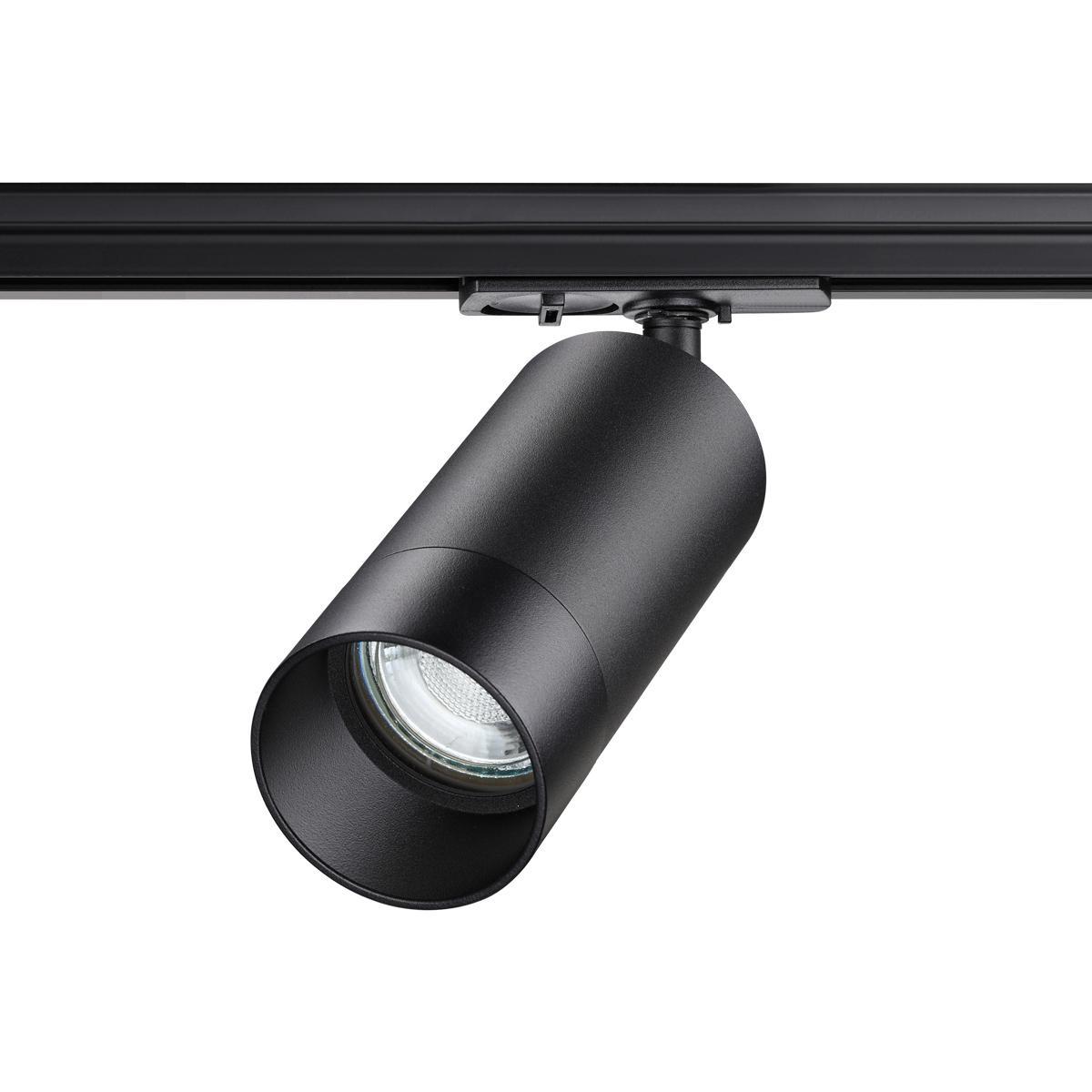 Трековые светильник Трековый однофазный светильник Novotech Port Slim черный металл